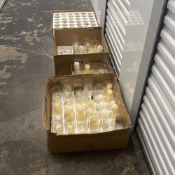 Pillar Candles And Glass Containers
