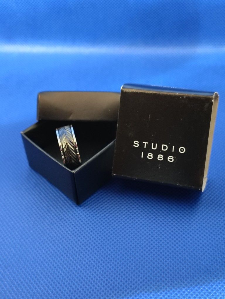 Studio 1886 Stainless Steel Jet-Set Men's Ring