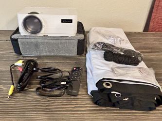 Mini Projector & 120” Screen Bundle