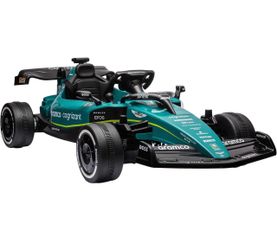 Aston Martin F1 Team AMR23 Licensed Electric Go Kart, 12V 3 MPH Kids Ride on Car with 4 Shock-Absorbing Wheels, Bluetooth, Remote Control, Lights Musi