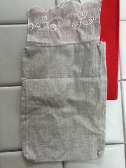 Elegant Beige Linen Holder Embroidery  Porch,cover