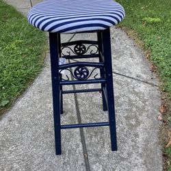 Nautical Metal Stool