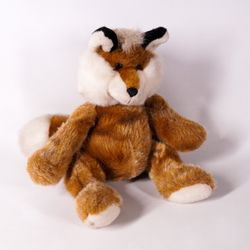 A&A Brown Fox Plush 10" Doll Toy Stuffed Animal Wolf Dog Plushie Doggy Stuffy