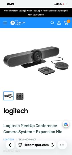 Logitech MeetUp Conference Camera System + Expansion Mic