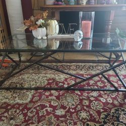 Tempered Glass Top Coffee Table