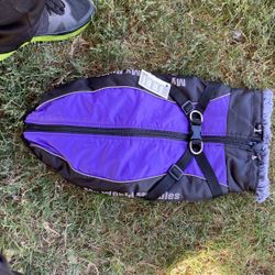 Dog Jacket With Built In Harness. XL