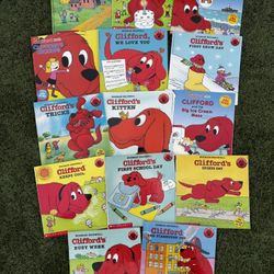 Set of 14 kids Clifford the dog books