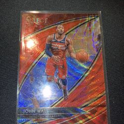 2019-20 Panini Select Courtside Tmall Red Wave Prizm John Wall #219