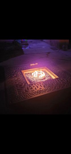 44 square chat wrap patio fire pit