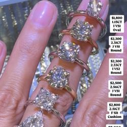 14K  1.15CT  I  VSI  Oval Engagement Ring 