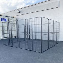 BRAND NEW $360 Dog 16-Panel Playpen, 10x10x5ft Tall Heavy Duty Pet Exercise Fence Crate Kennel Gate 