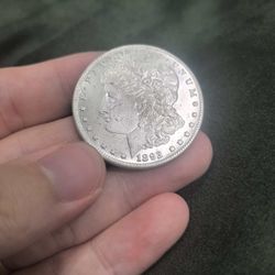 1893 CC Morgan Silver Dollar

