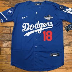 $45 White Blue Grey Stitched Los Angeles Dodgers Yoshinobu Yamamoto Championship Jersey