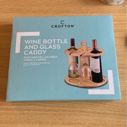 Crofton: Wine bottle & glass caddy