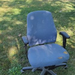 IKEA Desk Chair 1999 Blue Wool PQM 200039