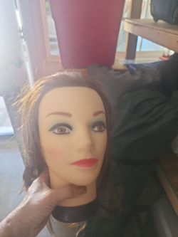 Cosmetology head. Also halloween