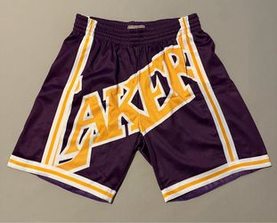 Mitchell & Ness Los Angeles Lakers Big Face 3.0 Mesh Shorts Brand New DS