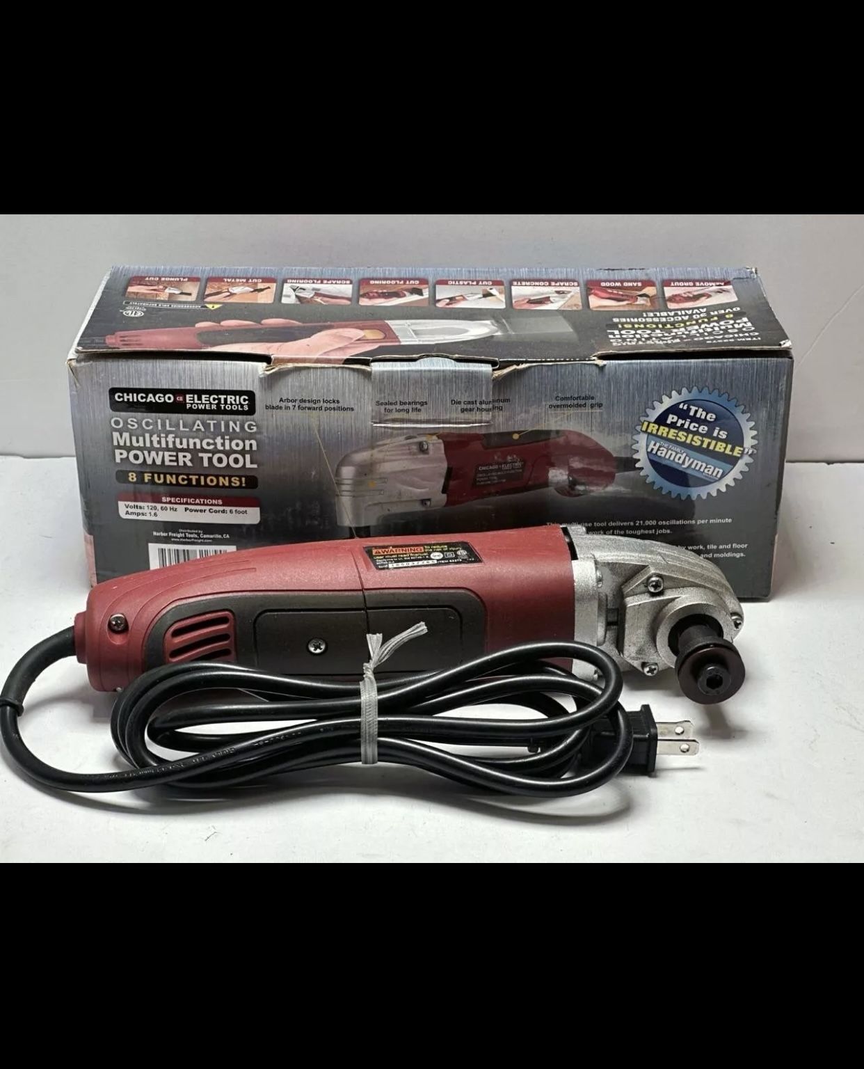 Chicago Electric Multifunction Oscillating Power Tool 62279 Handy Use
