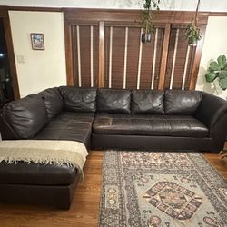 L Shape Leather Couch 