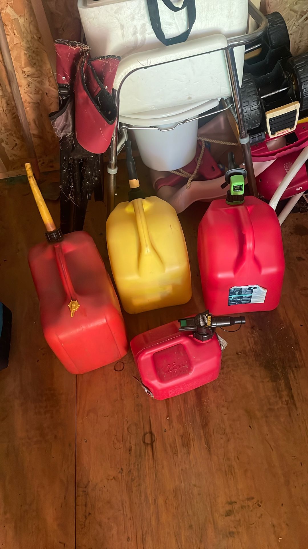3 Gas Cans 1 Diesel 15.00 Each