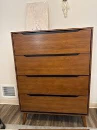 New Mid Century Cheat.  Oak Finish.  34x17x48H.  Free Delivery!