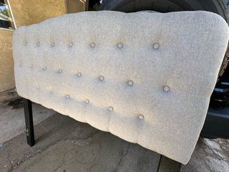 NEW OBO Full tufted bed frame & support rails NEW grey