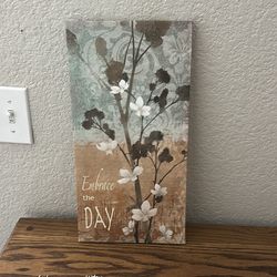 Embrace the day canvas