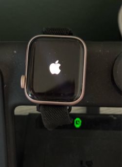 Rose gold Apple Watch model SE