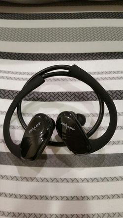 Bluetooth sports headphones.