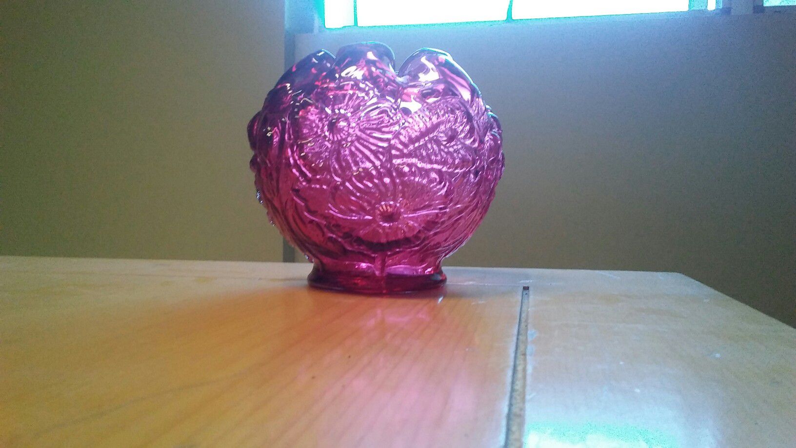 Fenton rose bowl