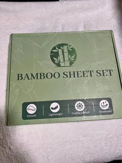 Twin Floral 3 Piece Bamboo Sheet Set, Cooling, Soft, Breathable, 16” Pockets & Wrinkle Resistant