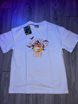 Halloween bape white t