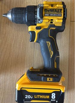 Dewalt 20v max Brushless drill with 8AH lithium battery