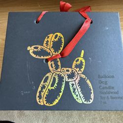 The Ballon- Dog Candle- In Carrying Box-shout Out To Kunz