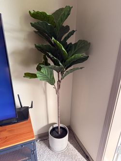 Artificial Fiddle Leaf Fig Tree with Pot