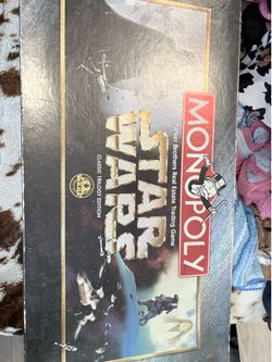 Monopoly Star Wars trilogy edition 1(contact info removed) almost 30 yrs old is pristine condition