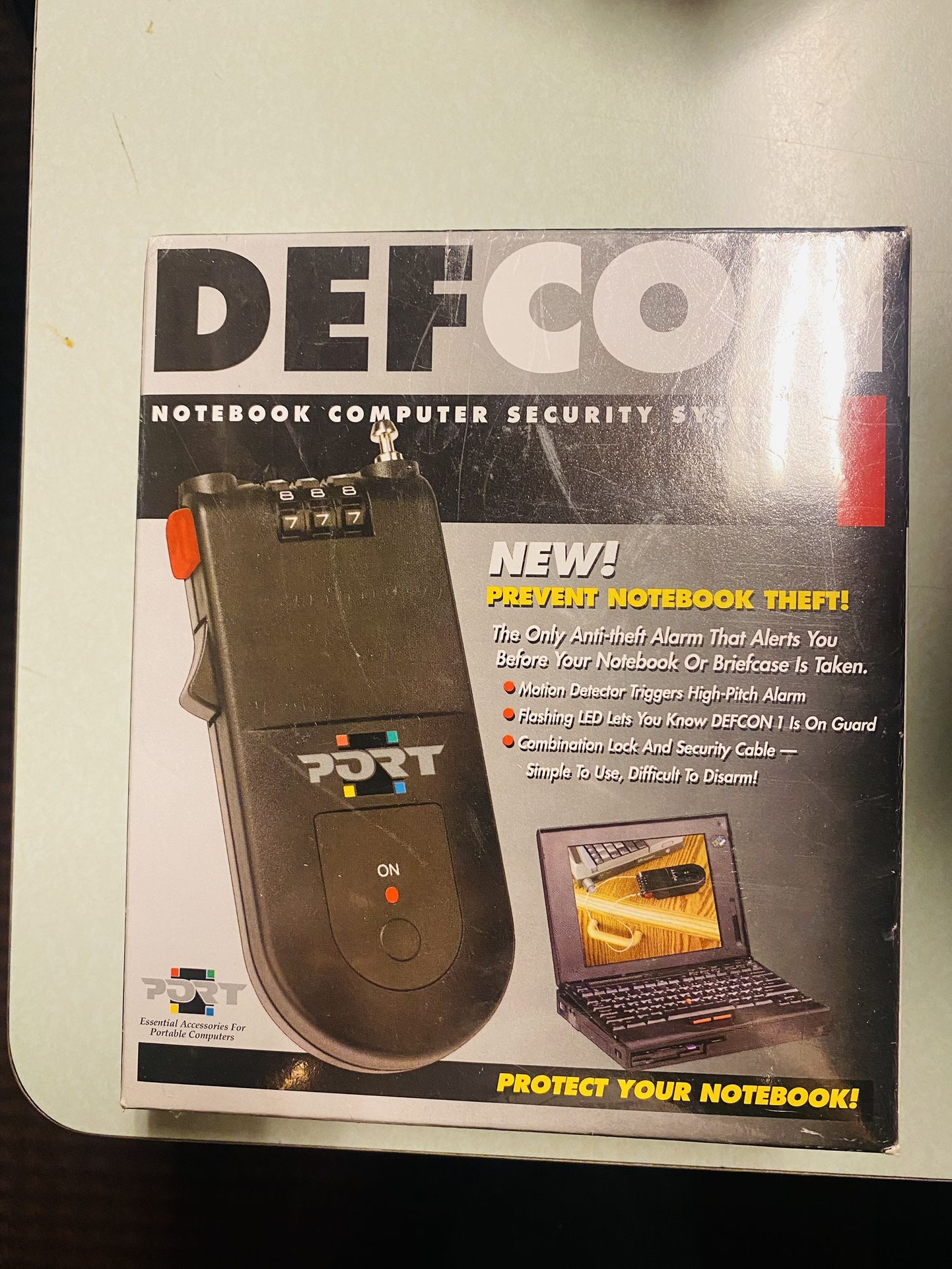 Port Defcon Notebook Computer Security System New Sealed