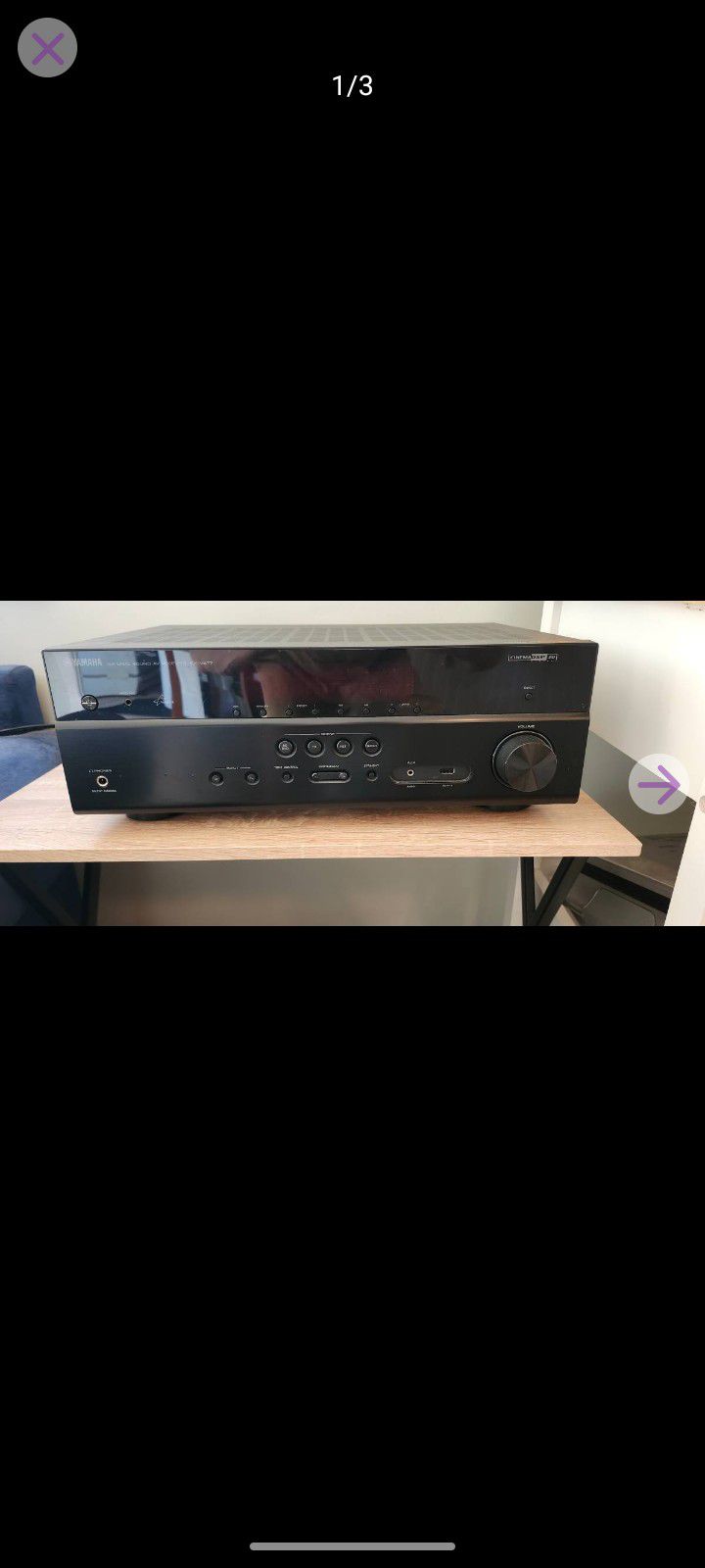 Yamaha 5.1 Surround Home Stereo Receiver and 12" Subwoofer 