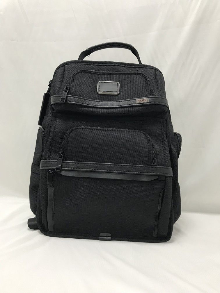 TUMI Alpha Brief Backpack in black