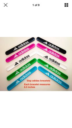 Adidas slap bracelets 8.5" can fit every one