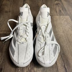 Adidas Adizero Electric  White Silver IE4374 Football Cleats Men’s Size 12.5