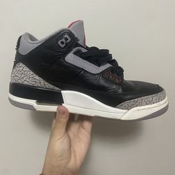 Black Cement Jordan 3 - Sz 8 with box