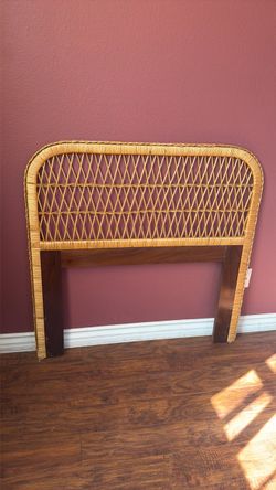 Wicker Rattan Headboard
