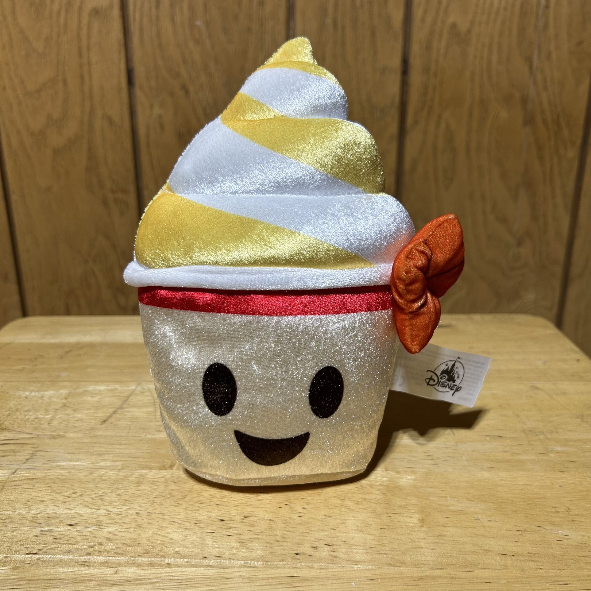 Disney Parks Plush Pineapple Dole Whip Aloha Swirl Stuffed Animal Food Stuff 9”