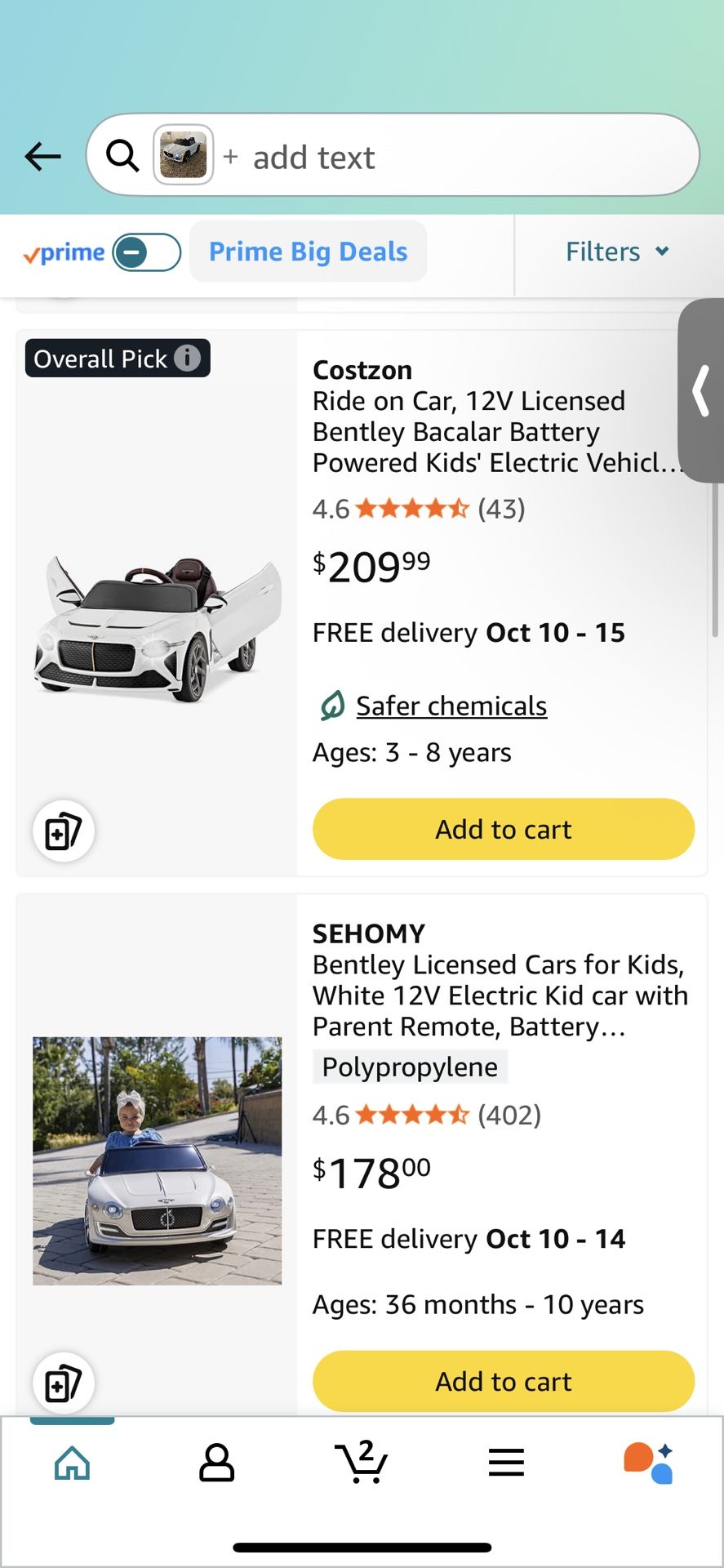 Bentley licensed car for kids