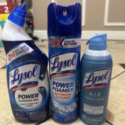 $12 Lysol Bathroom Cleaning Supplies 