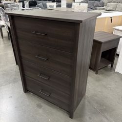 New 4 Drawer Dresser Bedroom Chest Of Drawers Espresso Dark Brown Wood Natural Oak White Discount Furniture Big Warehouse Sale  Brand new in box. 32" 