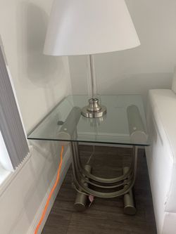 Night glass table
