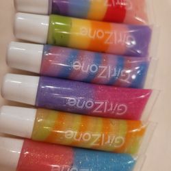 GirlZone Rainbow Fruity Lip Gloss Set