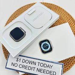 Apple Watch Ultra 1 Smartwatch Open Box Like New - Pay $1 DOWN AVAILABLE - NO CREDIT NEEDED